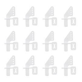 LvYiLinggg 12pcs 4 Hole Control Horn Kit for RC Airplane Foam Fixed Wing Aircraft KT Rudder Control Horn DIY Parts Helicopter Model Replacement Parts