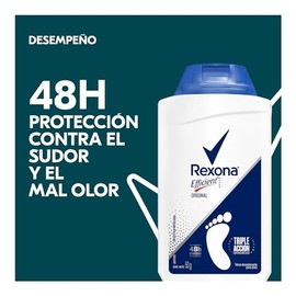 Rexona Efficient Desodorante Original para Pies en Talco Combate el Mal Olor 50 g (Paquete de 2)                                                      