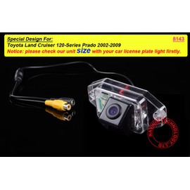 Navinio® HD CCD Chip Car License Plate Rear View Reverse Backup Parking car Camera for Land Cruiser 120 Series Prado Waterproof Night Vision Clear Solution