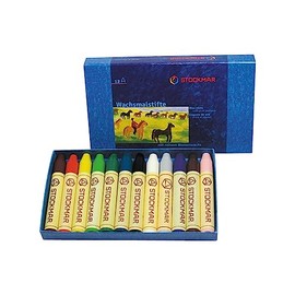 シュトックマー 蜜ろうクレヨン スティック12色 紙箱 61001