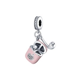 Pandach 925 Sterling Silver Charms Beads for Bracelets and Necklaces Butterfly and Headphones Pendants Clover Charms Jewelry Gift for Women