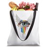 Eye With Wings Rainbow Eyeball Seraphim Weirdcore Aesthetic Tote Bag
