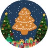 144 Gingerbread Christmas themed 30mm Reward Stickers