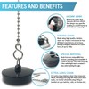Smith’s® (44.5mm-45mm) Black Plug & Chain - Bathtub, Bathroom, &