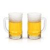 COKTIK 2 Pack Heavy Large Beer Glasses with Handle -