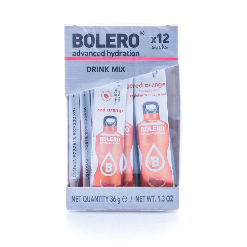 Bolero Red Orange Fruit Flavoured Drink Powder 12 Sticks