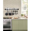 Bailoo Industrail Pipe Pot Pan Rack, Wall mount Pot hangers