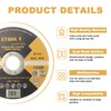 Pack of 20 Extra Thin 1 mm Metal Cutting Disc,