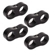 4 Pcs 8AN Hose Separator Clamp Fuel Line Mounting Clamp
