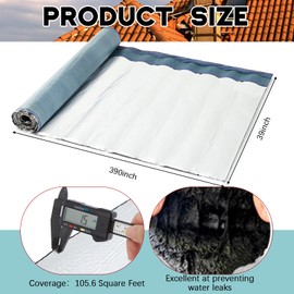 Epdm Rubber Roofing Membrane-39 x 32.5 ft Self-Adhesive Waterproofing Membrane | Easy-Peel Stick & Seal for Flat Roofs, Sheds, RV, Metal & Sloped Roofs | Longlasting Leak Protection