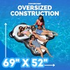 Swimline Inflatable Panda Pool Float, Black/White, 71"/50"/8"