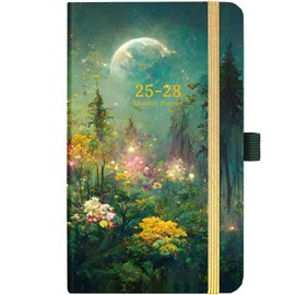 2025-2028 Pocket Planner/Calendar - Monthly Pocket Planner/Calendar 2025-2028, Jul.2025 - Jun.2028(36 Months), 6.2" x 4", 3 Year Monthly Planner with Inner Pocket & Pen Hold - Dreaming Moon