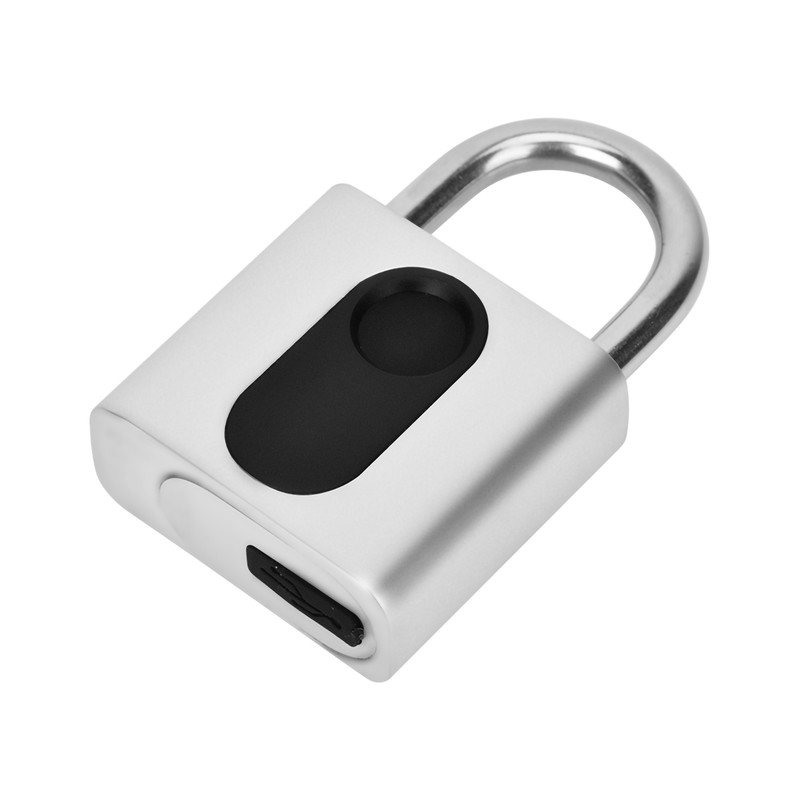 Smart Fingerprint Padlock Keyless Door Lock Waterproof Rechargeable Home Safety