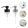 IWOWHERO 2pcs Stainless Steel Lotion Pump Head Dispenser Black Soap