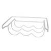 Paxanpax PRF090 Universal Fridge Under-Shelf Bottle Holder, 330 x 305