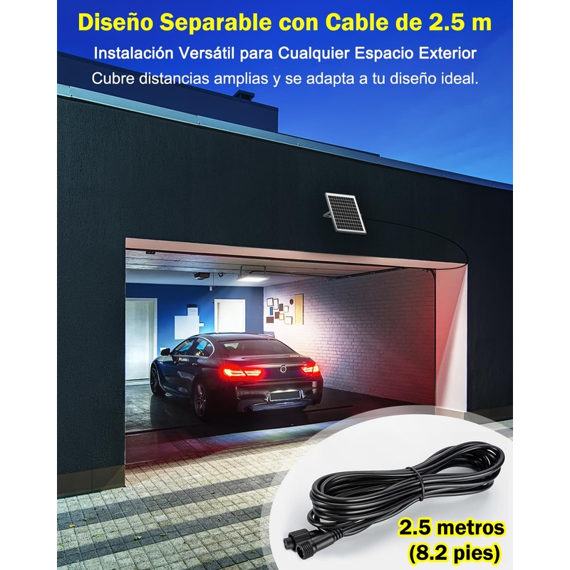 Engrepo Solar Lights Outdoor 3000LM Auto On/Off Dusk to Dawn