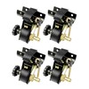 Ladder Rack Ratchet Straps with J-Hook (4PCS), 2" Black Round