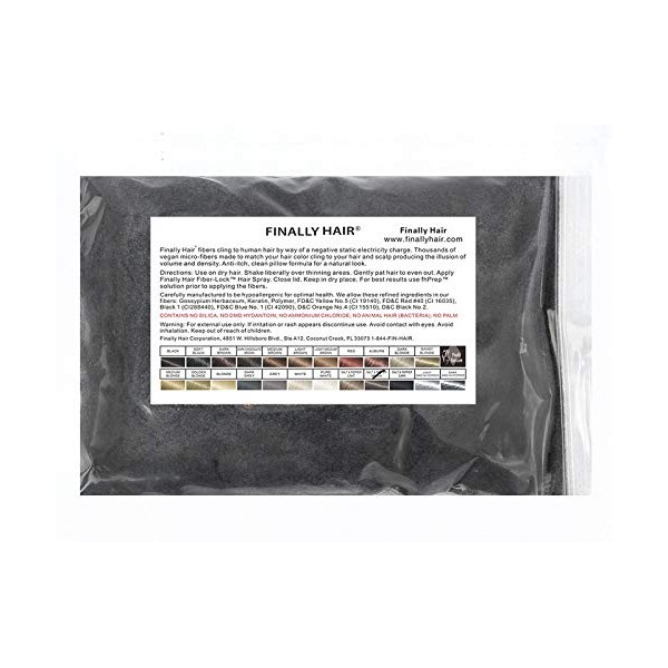 Finally Hair Building Fibers, 456 Grams, 1 Pound Refill. Use