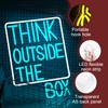 LIUOZHTEA Think Outside The Box Neon Sign Dimmable USB Words