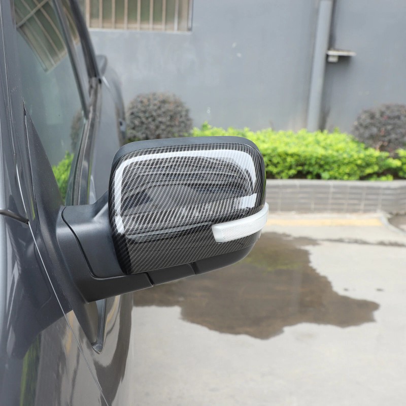 Carbon Side Rearview Mirror Cover Cap For Nissan TITAN 2016-2023