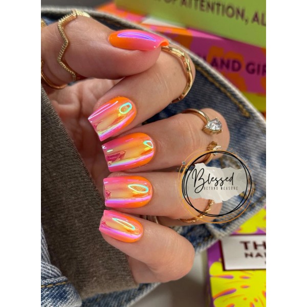 Red Aspen Press On Nails~Private Island, Odalis~Short~C