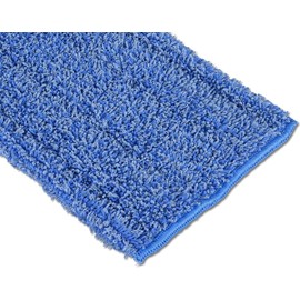Microfiber Wholesale 18" Absorbent Microfiber Wet Mop Pad - Reusable, Machine Washable, Refills (2 Pack)