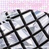 2 Pack Disco Tablecloth Party Decorations, Holographic Silver Glitter Plastic