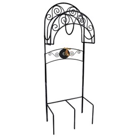 Liberty Garden 640 Carrington Decorative Metal Hose Stand w/Bib, Black