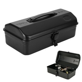 LOPYXBR Small Metal Tool Box 12 Inch Metal Box with Lid Steel Tool Box 1PCS