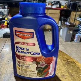 BioAdvanced All In One Rose & Flower Care Granule Fertilize and Protect 4lb NEW