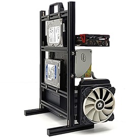 ATX Matx Itx Pc Test Bench Motherboard Stand Open Frame Air Pc Case Test Bench Vertical Water Cooling Aluminum Support Vertical Horizontal Wall Hanging