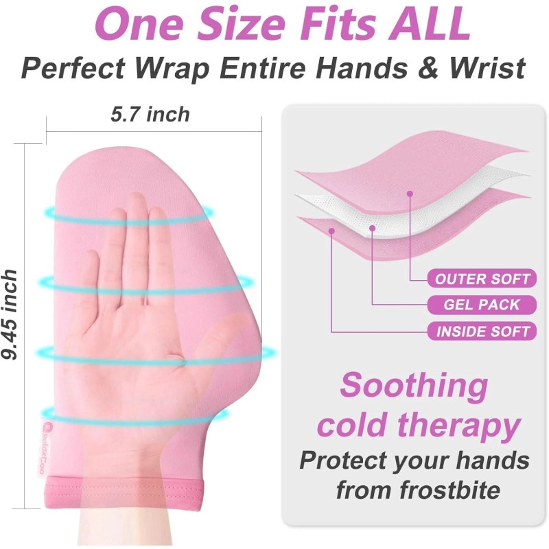 RelaxCoo Cold Therapy Socks & Hand Ice Pack Gloves for