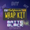Epsiniti Lemon Yellow Gloss California Plate Wrap DIY Kit Matte