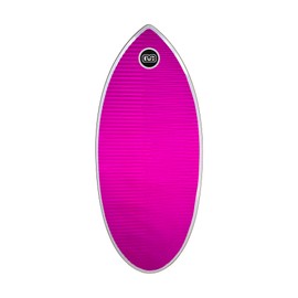 DB Skimboards Kids Grom Skimboard, Maple/Poplar Construction, 3D Rocker Pattern, Durable HPL Top & Bottom, EVA Foam Traction,Child Skimboard Made in The USA (Pink)