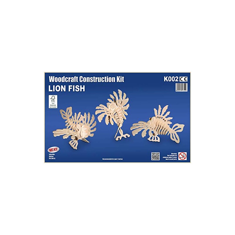 Quay Lion Fish Woodcraft Construction Kit FSC