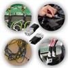 Car Cable Connector, 2-pin, 12 pieces, pluggable cable connection, 18-22AWG