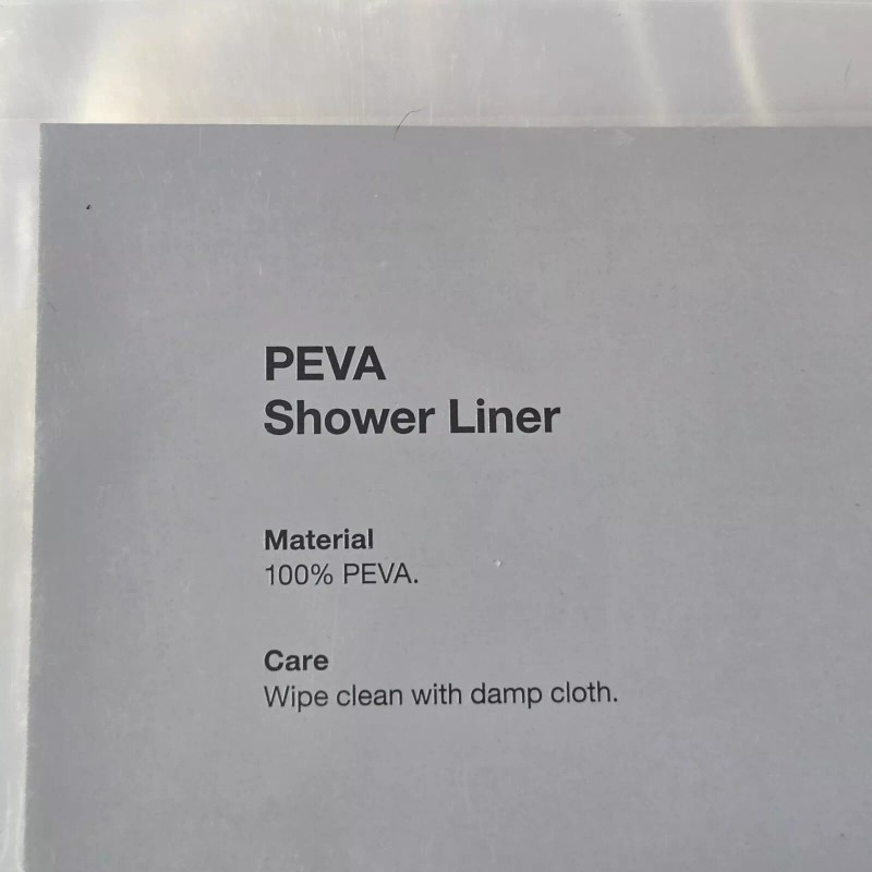 Made By Design Peva Shower Liner Medium Weight Clear 71"