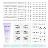 Festival Glitzer Gesicht Set, Body Glitter Gel*1 Glitzersteine Gesicht*3 Glitzersteine