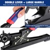 WORKPRO Desktop Leather Hole Punch Set, Rotary Belt Hole Puncher