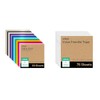 Cricut Value Permanent Vinyl - 50-Sheet Rainbow Sampler, (12in x 12in) + Cricut Value Transfer Tape 75-Sheets (12in x 12in)