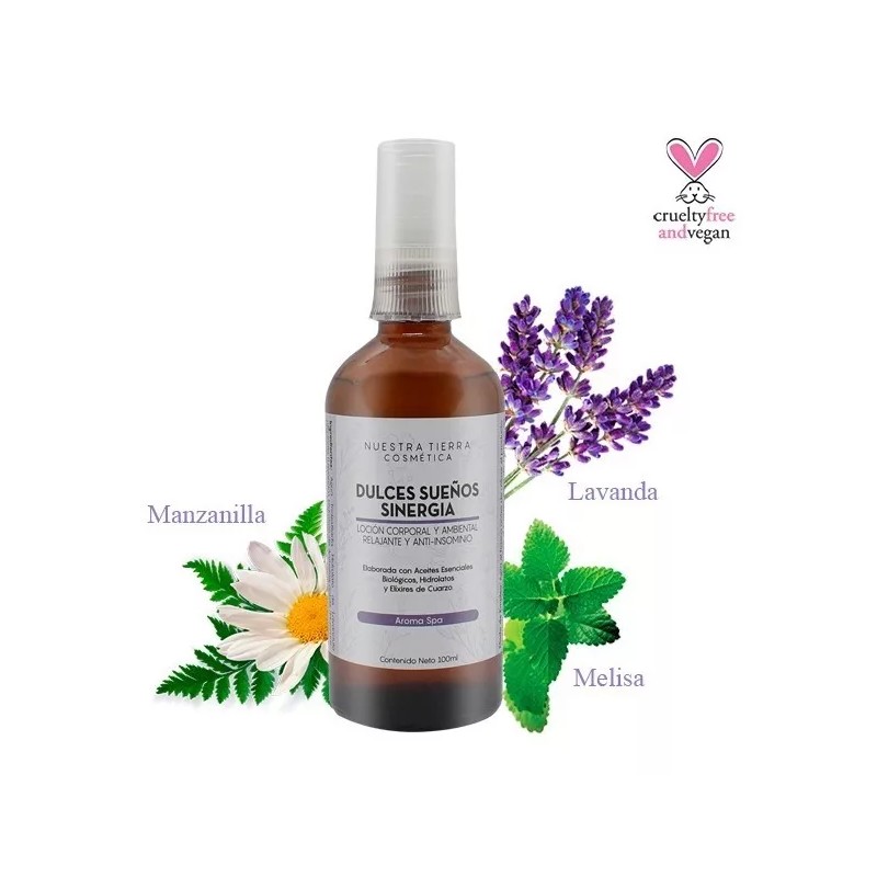 Nuestra Tierra Cosmética Ancestral Loción Orgánica Relajante Anti-insomnio Dulces Sueños