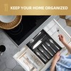 Besilord Silverware Organizer Kitchen Drawer Organizer Utensil Organizer Bamboo Silverware