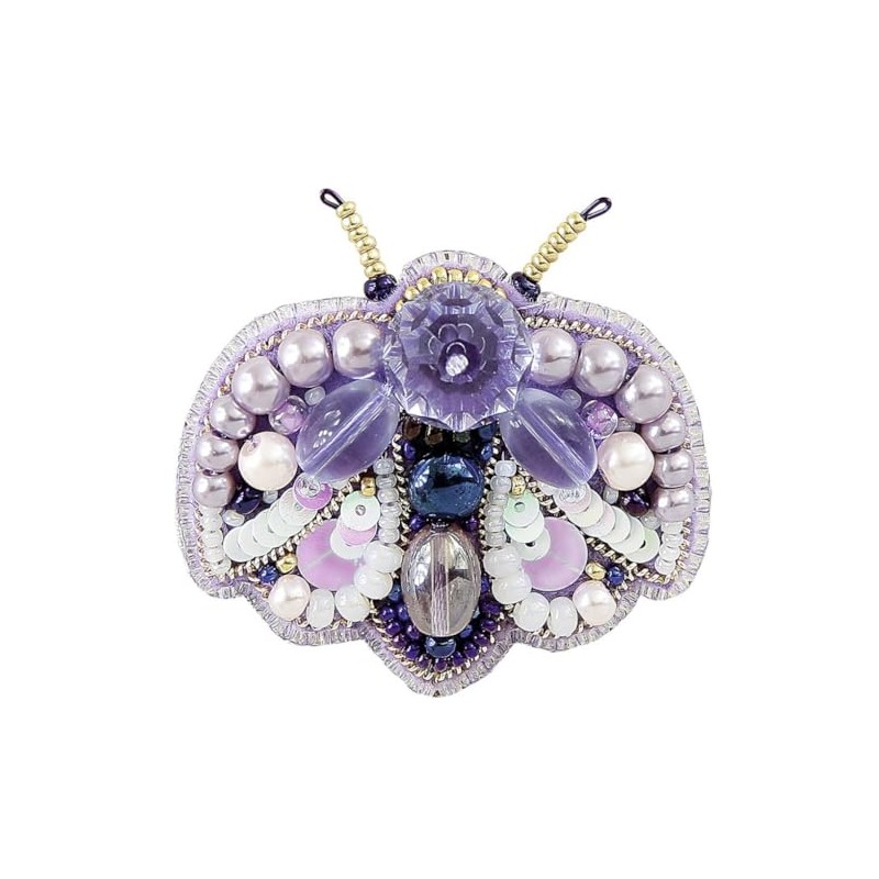 Crystal Art Beadwork kit for Creating Brooch BP-270C Bug
