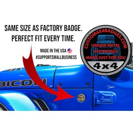 Don’t Tread On Me - Solid Stainless Steel Metal 4x4 Badge Designed for Any 4x4 Vehicle - Made in The USA by CUSTOM4X4BADGES