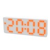 Digital Alarm Clock 3 Levels Brightness Orange Number Desktop LED