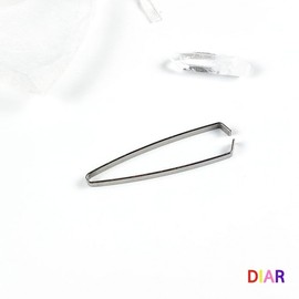DIAL Silver Eyebrow Grooming Tweezers 1 Tweezers 3ea
