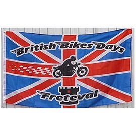 AZ FLAG - British Bike Flag - 150 x 90 cm - British Bike Flag 90 x 150 cm Fine Polyester - Flags