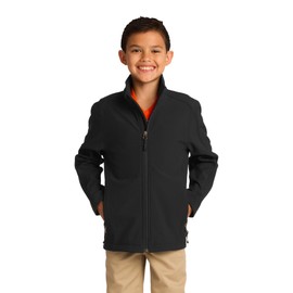 Port Authority Youth Core Soft Shell Jacket. Y317, Black, M