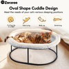 Zoratoo Elevated Cat Hammock Bed for Indoor Cats, Fluffy Warm