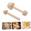 GLEAVI 2 Pcs Double Sided Wooden Tart Tamper Egg Tart